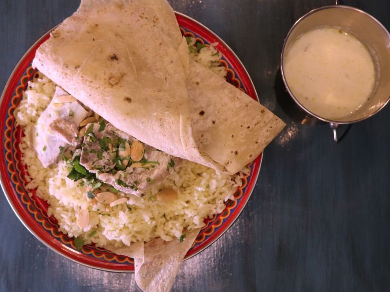 Mansaf (Rice with Lamb and Yogurt)